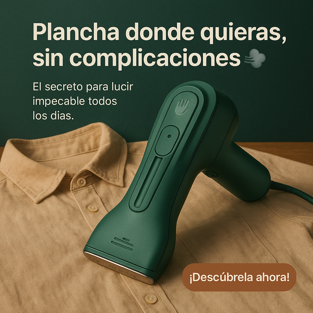MINI PLANCHA PORTATIL: ROPA IMPECABLE EN MINUTOS, EN CUALQUIER LUGAR 🔥