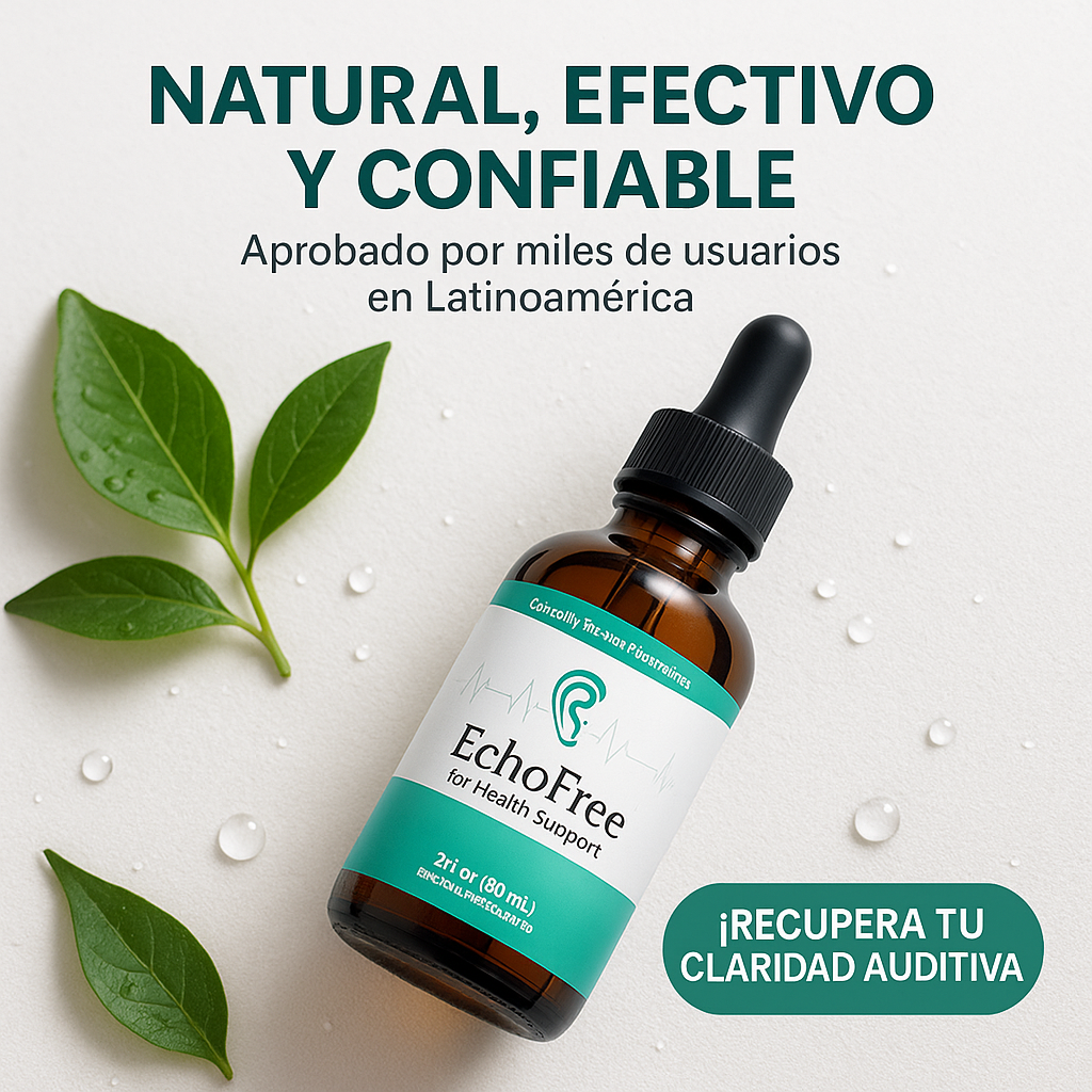 ECHOFREE (60 ml) – ¡Redescubre la Armonía de tu Audición, Despídete del Zumbido y Vive en Plena Claridad! - Todo y mas