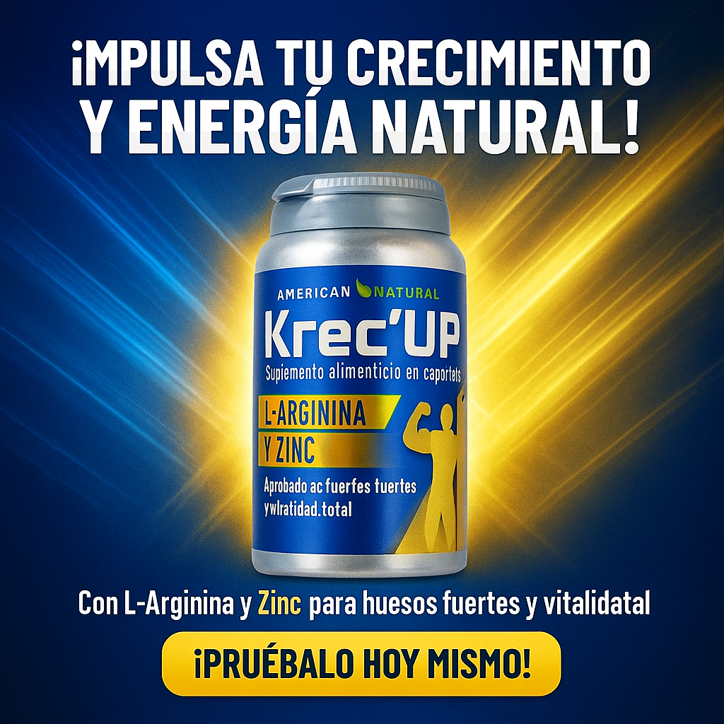 KREC'UP: ¡El Impulso Natural para Crecer Fuerte y Sano! - Todo y mas 