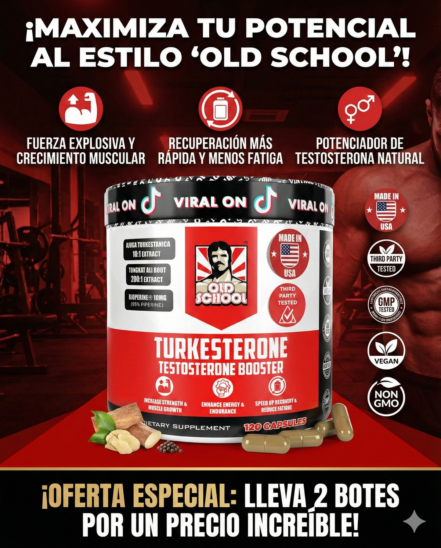 TURKESTERONE OLD SCHOOL ORIGINAL ®